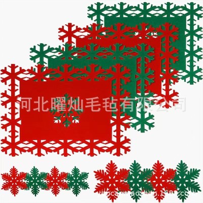 Christmas placemat + snowflake placemat set 12 pieces foto