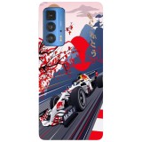Husa compatibila cu Motorola Edge 20 Lite model Formula F1 Red bull, Silicon, TPU, Viceversa, Transparent, Carcasa