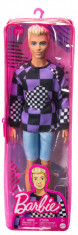 BARBIE PAPUSA BAIAT FASHIONISTAS BLOND CU BLUZA CU IMPRIMEU GEOMETRIC foto