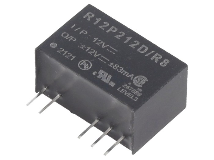 Convertor DC/DC 2W 12V 8kV