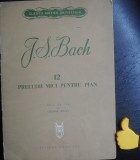 12 preludii mici pentru pian J S Bach