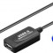 Cablu prelungire activ USB 2.0 A tata - mama 10m Goobay