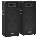 vidaXL Boxe Hifi pasive de scena profesionale, 2 buc., negru, 1000 W