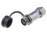 Mufă ST12 mamă IP67 9 PIN 125V 3A pentru cablu 5-8mm
