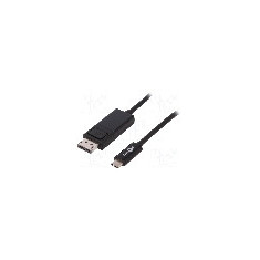 Cablu DisplayPort mufa, USB C mufa, High Speed, lungime 1.2m, {{Culoare izola&#355;ie}}, Goobay - 79295