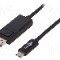 Cablu DisplayPort mufa, USB C mufa, High Speed, lungime 1.2m, {{Culoare izola&amp;#355;ie}}, Goobay - 79295