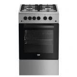 Aragaz Beko FSGT52110DXO, 4 arzatoare, Gaz, L 50 cm, inox