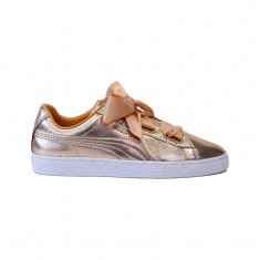 Tenisi femei Puma Basket Heart Luxe Toast Auriu foto