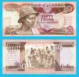 Ghana (pick 25) 50 Cedis 1986 UNC serie: 6041572; Fermieri