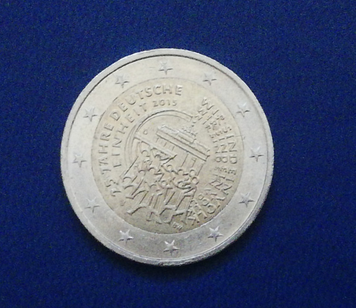 M3 C50 - Moneda foarte veche - 2 euro - omagiala - J - Germania - 2015