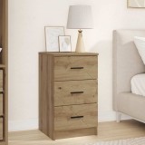 VidaXL Dulap de noapte stejar artizanal 38 x 38 x 66 cm Lemn compozit