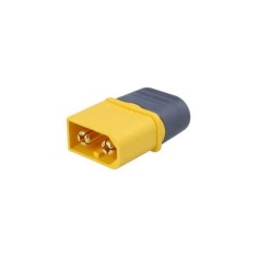 Mufa alimentare DC XT60 tata 2 pini pe cablu cu lipire 30A 500V