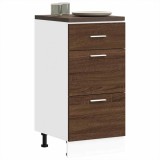 VidaXL Dulap inferior &ldquo;Lyon&rdquo; Stejar maro 40x46x81,5 cm Lemn prelucrat