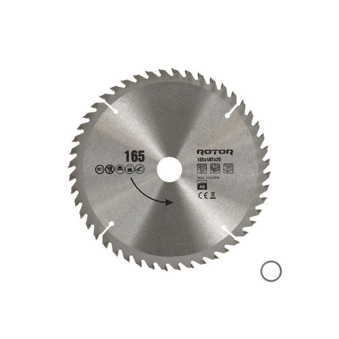 165x20 48T disc de taiat lemnul ROTOR Innovative ReliableTools