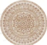 Cumpara ieftin Covor rotund Songmics Maro deschis 120x120 cm