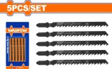 WADFOW - SET LAME FIERASTRAU PENDULAR PENTRU LEMN 74MM 6TPI - 5 BUC PowerTool TopQuality