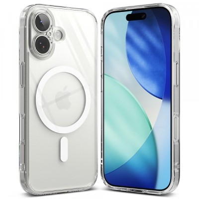 Husa MagSafe pentru Apple iPhone 17, Ringke, Fusion, Transparenta foto