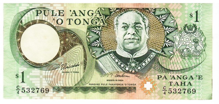 Tonga 1 Pa&#039;anga 1995 P-31d Seria 532769