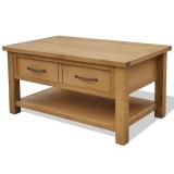 Cumpara ieftin Masuta de cafea, 88 x 53 x 45 cm, lemn masiv de stejar