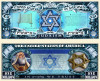 !!! SUA = FANTASY NOTE (TJ6) = JUDAISM - 2015 - UNC / SERIA RELIGIILE LUMII