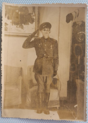 foto interbelica, militara armata Ion Fleseriu din Miercurea Sibiului Leningrad foto