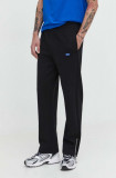 Cumpara ieftin HUGO Blue pantaloni de trening din bumbac culoarea negru, uni 50522373