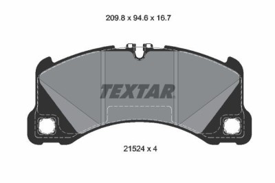 TEXTAR 2152401 Q+ set placute frana,frana disc foto