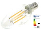 Lampă LED E14 4W Alb Cald 2700K