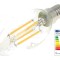 Lampă LED E14 4W Alb Cald 2700K