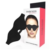 Mască DARKNESS Straight Black Stylish Mask, pentru jocuri erotice &icirc;n cuplu, culoare negru