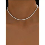 Cumpara ieftin Colier minimalist cu margele - 28129