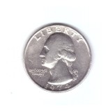 Moneda SUA 25 centi/quarter dollar 1974, stare buna, curata