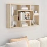 vidaXL Raft de perete, stejar sonoma, 85x16x52,5 cm, lemn compozit