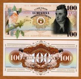 !!! FANTASY NOTE = LUMENTINA - 100 LUMENES - 2022 - UNC / POLIMER