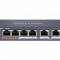 Switch Hikvision DS-3E0106P-E-M, Switching capacity 1.6 Gbps, 4 x 10/100Mbps