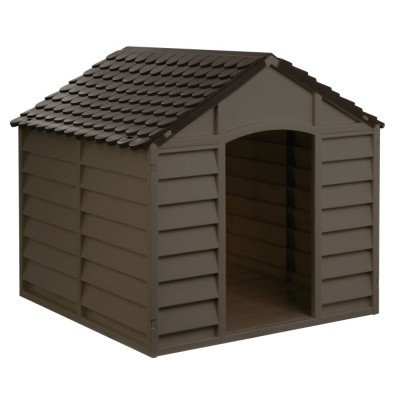 Cusca pentru caini talie medie, 0-7015, PVC, maro, 78 x 84.5 x 80.5 cm foto