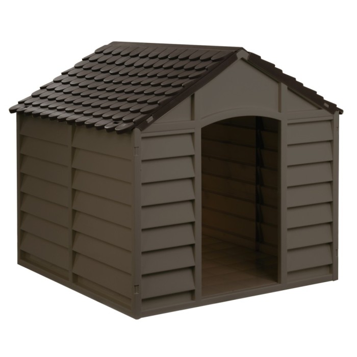 Cusca pentru caini talie medie, 0-7015, PVC, maro, 78 x 84.5 x 80.5 cm