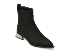 Botine FLAVIA PASSINI negre, 55773, din piele intoarsa