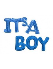 Balon Folie Text IT&#039;S A BOY 150x28 cm