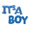 Balon Folie Text IT&#039;S A BOY 150x28 cm