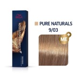 Wella Professionals, Koleston Perfect Me+, Vopsea permanentă de păr, 9/03 Very Light Blonde Natural Gold, 60 ml