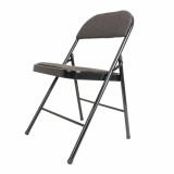 Scaun pliant tapitat cu material textil, cadru metalic, gri Z-TOOLS / ZTS9166