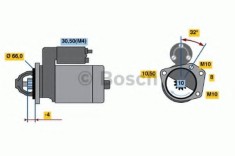 Starter RENAULT TRAFIC II platou / sasiu (EL) (2001 - 2014) BOSCH 0 986 020 141
