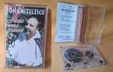 ION GHITULESCU ,,Femeia care-i frumoasa" muzica de petrecere, caseta audio cu dedicatie si autograful autorului