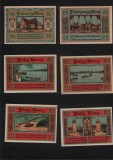 Notgeld Set 25+4x50+75 pf Aken Elbe, Europa