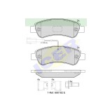 Set placute frana Icer 141804203, parte montare : Punte Spate