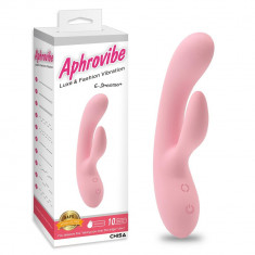 Bunny vibrator g-spot clitoris 20cm 10 moduri foto