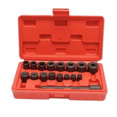 Trusa montare si centrare ambreiaj universala 17 piese Breckner Germany, maner 140mm, 16 inele conice pentru Audi, VW, Ford, Opel, Renault, Peugeot