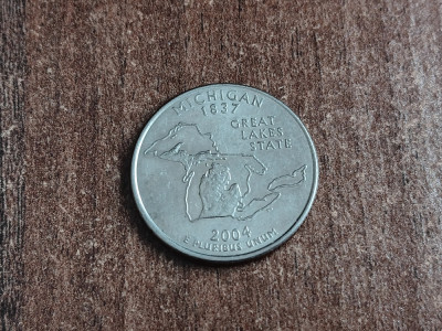 M3 C50 - Quarter dollar - sfert dolar - 2004 - Michigan - D - America USA foto