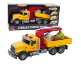 Camion de sortare deseuri cu efecte sonore si luminoase, 31 x 13.5 x 10.5 cm, Lean 21449